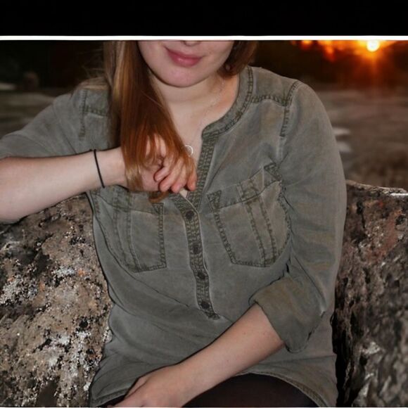 Express Women’s Size Small Roll Tab Long Sleeved Distressed Faded Mini Dress - Picture 14 of 14